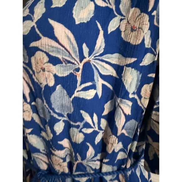 Faherty Mini Dress Women’s Size Small Floral BLUE  NWT $188 - Picture 4 of 16